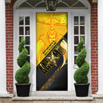 Nobles Shriners Pharaoh Door Cover Egyptian Pharaoh King Tut Art With Gold Scimitar Emblem