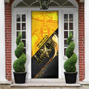 Nobles Shriners Pharaoh Door Cover Egyptian Pharaoh King Tut Art With Gold Scimitar Emblem