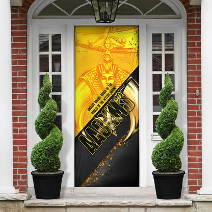 Nobles Shriners Pharaoh Door Cover Egyptian Pharaoh King Tut Art With Gold Scimitar Emblem