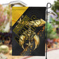 Nobles Shriners Pharaoh Garden Flag Egyptian Pharaoh King Tut Art With Gold Scimitar Emblem