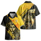 Nobles Shriners Pharaoh Kid Hawaiian Shirt Egyptian Pharaoh King Tut Art With Gold Scimitar Emblem