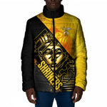 Nobles Shriners Pharaoh Padded Jacket Egyptian Pharaoh King Tut Art With Gold Scimitar Emblem