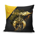 Nobles Shriners Pharaoh Pillow Cover Egyptian Pharaoh King Tut Art With Gold Scimitar Emblem