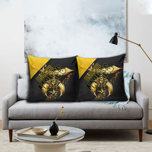 Nobles Shriners Pharaoh Pillow Cover Egyptian Pharaoh King Tut Art With Gold Scimitar Emblem