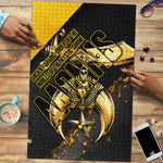 Nobles Shriners Pharaoh Puzzle Egyptian Pharaoh King Tut Art With Gold Scimitar Emblem