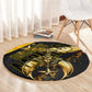 Nobles Shriners Pharaoh Round Carpet Egyptian Pharaoh King Tut Art With Gold Scimitar Emblem