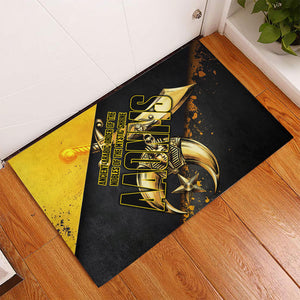 Nobles Shriners Pharaoh Rubber Doormat Egyptian Pharaoh King Tut Art With Gold Scimitar Emblem