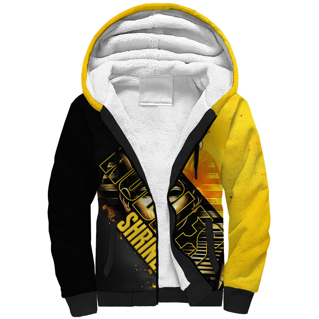 Nobles Shriners Pharaoh Sherpa Hoodie Egyptian Pharaoh King Tut Art With Gold Scimitar Emblem