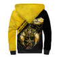 Nobles Shriners Pharaoh Sherpa Hoodie Egyptian Pharaoh King Tut Art With Gold Scimitar Emblem
