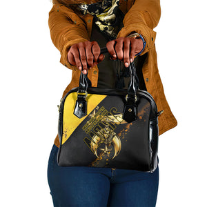 Nobles Shriners Pharaoh Shoulder Handbag Egyptian Pharaoh King Tut Art With Gold Scimitar Emblem