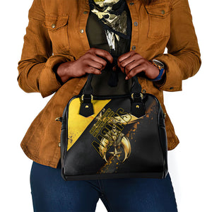 Nobles Shriners Pharaoh Shoulder Handbag Egyptian Pharaoh King Tut Art With Gold Scimitar Emblem