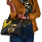 Nobles Shriners Pharaoh Shoulder Handbag Egyptian Pharaoh King Tut Art With Gold Scimitar Emblem