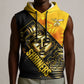 Nobles Shriners Pharaoh Sleeveless Hoodie Egyptian Pharaoh King Tut Art With Gold Scimitar Emblem
