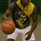 Nobles Shriners Pharaoh Sleeveless Zip Hoodie Egyptian Pharaoh King Tut Art With Gold Scimitar Emblem