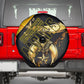 Nobles Shriners Pharaoh Spare Tire Cover Egyptian Pharaoh King Tut Art With Gold Scimitar Emblem
