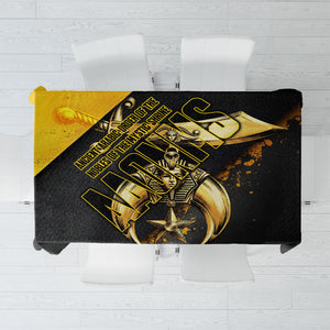 Nobles Shriners Pharaoh Tablecloth Egyptian Pharaoh King Tut Art With Gold Scimitar Emblem