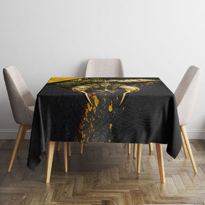 Nobles Shriners Pharaoh Tablecloth Egyptian Pharaoh King Tut Art With Gold Scimitar Emblem