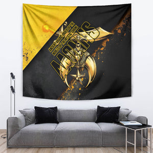 Nobles Shriners Pharaoh Tapestry Egyptian Pharaoh King Tut Art With Gold Scimitar Emblem