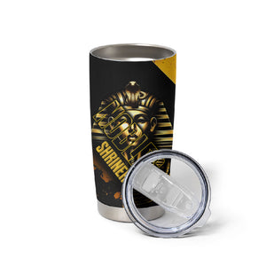 Nobles Shriners Pharaoh Tumbler Cup Egyptian Pharaoh King Tut Art With Gold Scimitar Emblem