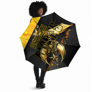 Nobles Shriners Pharaoh Umbrella Egyptian Pharaoh King Tut Art With Gold Scimitar Emblem
