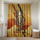 Pakhet Lion Head Bathroom Set with Claw Marks in Fiery Ancient Egyptian Motif