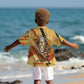 Pakhet Lion Head Kid Hawaiian Shirt with Claw Marks in Fiery Ancient Egyptian Motif