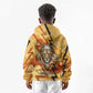 Pakhet Lion Head Kid Hoodie with Claw Marks in Fiery Ancient Egyptian Motif