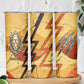 Pakhet Lion Head Skinny Tumbler with Claw Marks in Fiery Ancient Egyptian Motif