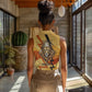 Pakhet Lion Head Women Sleeveless Polo Shirt with Claw Marks in Fiery Ancient Egyptian Motif