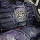 Pakhet Panther Back Car Seat Cover with Cosmic Feline Eye on Starry Night River