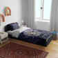 Pakhet Panther Bedding Set with Cosmic Feline Eye on Starry Night River