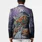 Pakhet Panther Blazer with Cosmic Feline Eye on Starry Night River