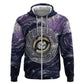 Pakhet Panther Hoodie with Cosmic Feline Eye on Starry Night River