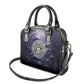 Pakhet Panther Shoulder Handbag with Cosmic Feline Eye on Starry Night River