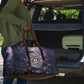Pakhet Panther Travel Bag with Cosmic Feline Eye on Starry Night River