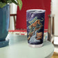 Pakhet Panther Tumbler Cup with Cosmic Feline Eye on Starry Night River