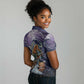 Pakhet Panther Women Polo Shirt with Cosmic Feline Eye on Starry Night River