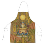 Renenutet  Golden Cobra Apron with Wheat Motif in Egyptian Agricultural Theme