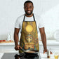 Renenutet  Golden Cobra Apron with Wheat Motif in Egyptian Agricultural Theme
