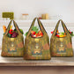 Renenutet  Golden Cobra Grocery Bag with Wheat Motif in Egyptian Agricultural Theme