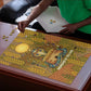 Renenutet  Golden Cobra Puzzle with Wheat Motif in Egyptian Agricultural Theme