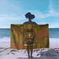 Renenutet  Golden Cobra Sarong with Wheat Motif in Egyptian Agricultural Theme
