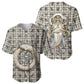 Renenutet Baseball Jersey with Bread Ring and Eye of Horus in Egyptian Nourishment