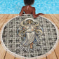 Renenutet Beach Blanket with Bread Ring and Eye of Horus in Egyptian Nourishment