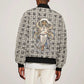 Renenutet Bomber Jacket with Bread Ring and Eye of Horus in Egyptian Nourishment