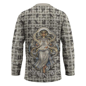 Renenutet Hockey Jersey with Bread Ring and Eye of Horus in Egyptian Nourishment