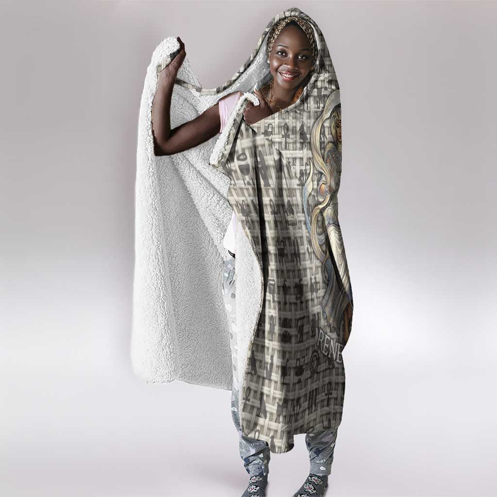 Renenutet Hooded Blanket with Bread Ring and Eye of Horus in Egyptian Nourishment