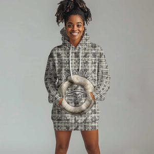 Renenutet Hoodie Dress with Bread Ring and Eye of Horus in Egyptian Nourishment