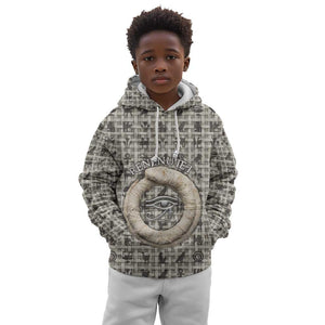 Renenutet Kid Hoodie with Bread Ring and Eye of Horus in Egyptian Nourishment