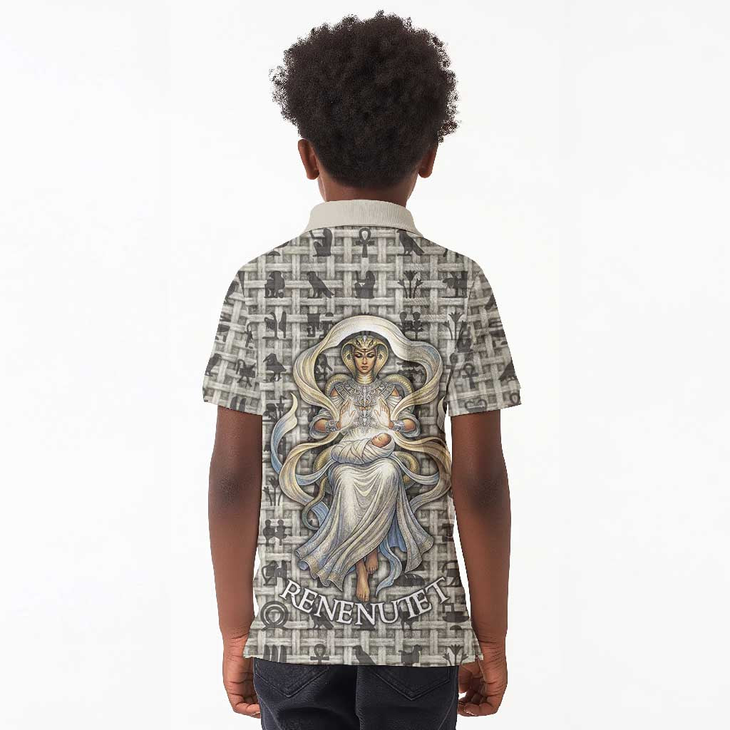 Renenutet Kid Polo Shirt with Bread Ring and Eye of Horus in Egyptian Nourishment